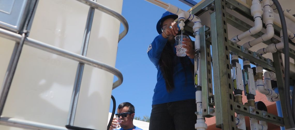 mobile water unit in Navajo Nation