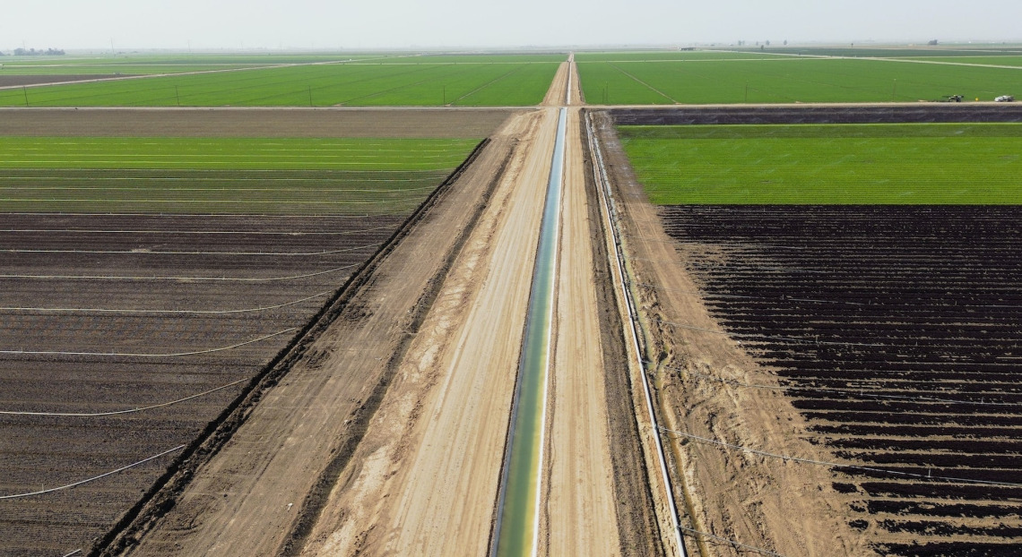 Irrigated field in the Southwest U.S.