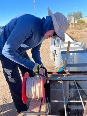 Jack doing fieldwork in Arizona